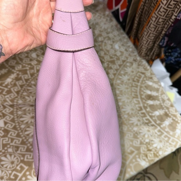 COACH Penelope Purple Pebbled Leather Medium Hobo Handbag F14680 - Picture 9 of 13